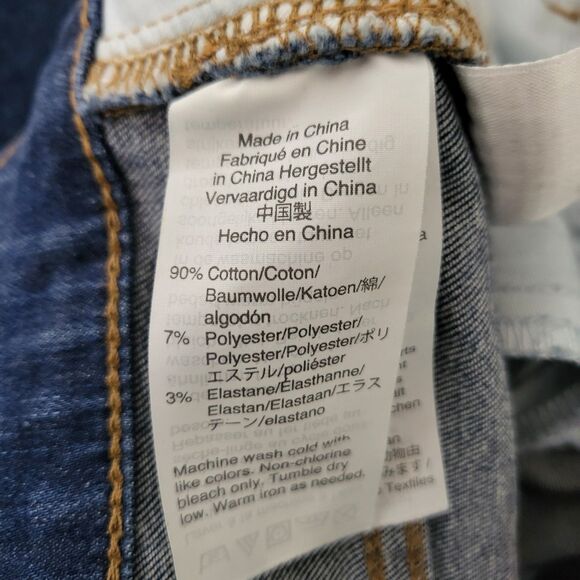 MADEWELL Jeans Womens 26 Cali Demi Boot Blue Denim Cropped Raw Hem Mid Rise - Picture 9 of 10